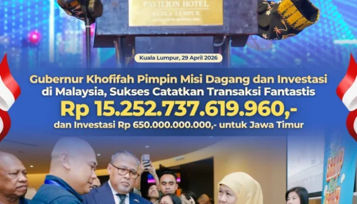 Khofifah Indar Parawansa Pimpin Misi Dagang Jatim-Malaysia, Transaksi Fantastis Tembus Lebih Dari Rp15,25 Triliun