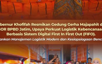 Gubernur Khofifah Perkuat Kesiapsiagaan Bencana Jatim Lewat Peresmian Gerha Majapahit dan GOR BPBD Berbasis Sistem Digital FIFO