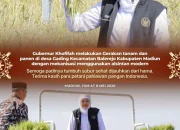 Gubernur Khofifah Pimpin Panen Raya di Madiun, Produksi Padi Jatim Diprediksi Naik 5 Persen