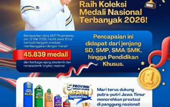 Khofifah Indar Parawansa Bangga! Jatim Raih 45.839 Medali Nasional, Gubernur Khofifah Sebut Bukti Pendidikan Berkualitas