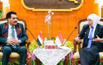 Gubernur Khofifah Terima Dubes Yaman, Bahas Penguatan Kerja Sama Pendidikan, Perdagangan dan Budaya