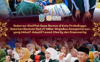 Gubernur Jatim Khofifah Salurkan Bansos Rp2,27 Miliar untuk Warga Kota Probolinggo