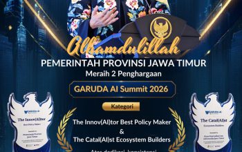 Gubernur Jawa Timur Raih Dua Penghargaan GARUDA AI Impact Summit 2026 Berkat Transformasi Digital Pemerintahan