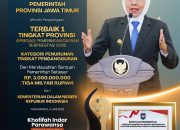 Gubernur Khofifah Raih Penghargaan Kemendagri, Jawa Timur Terbaik dalam Penurunan Pengangguran di Regional Jawa-Bali