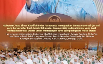 Gubernur Khofifah Optimistis Generasi Qur’ani dan Melek Literasi Jadi Kunci Daya Saing Bangsa