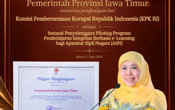 Gubernur Khofifah Sebut Penghargaan KPK RI Bukti Keseriusan Jatim Bangun ASN Berintegritas
