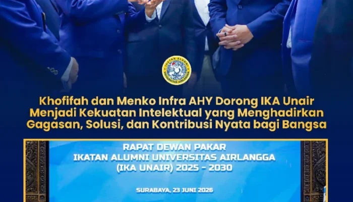 Khofifah dan Menko AHY Hadiri Rakor Dewan Pakar PP IKA UNAIR: Dorong Alumni Bergerak Masif, Inovatif dan Berdampak untuk Bangsa