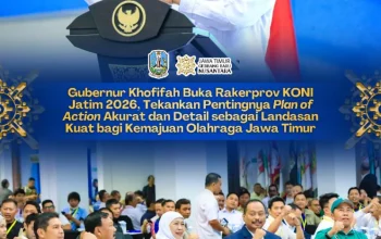 Gubernur Khofifah Ajak KONI Jatim Perkuat Fondasi Olahraga Melalui SDM Unggul dan Tata Kelola Profesional