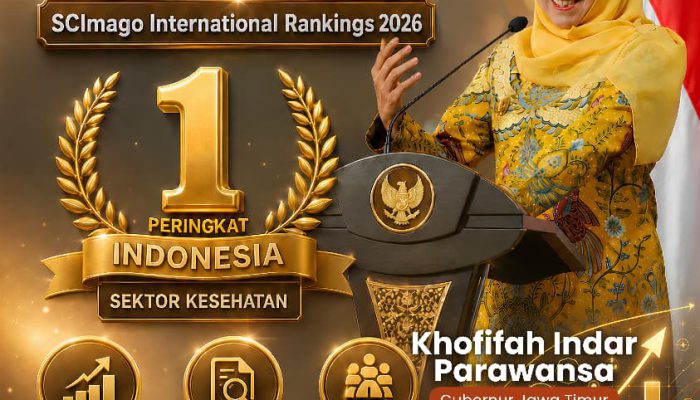 Gubernur Khofifah Bangga RSUD Dr Soetomo Raih Peringkat Pertama Nasional SCImago 2026, Bukti Layanan Kesehatan Jatim Diakui Dunia