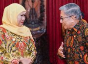 Gubernur Khofifah Terima Putra Bung Tomo, Dukung Besar Wisata Edukasi Taman Perdamaian Dunia Soerjo Modjopahit