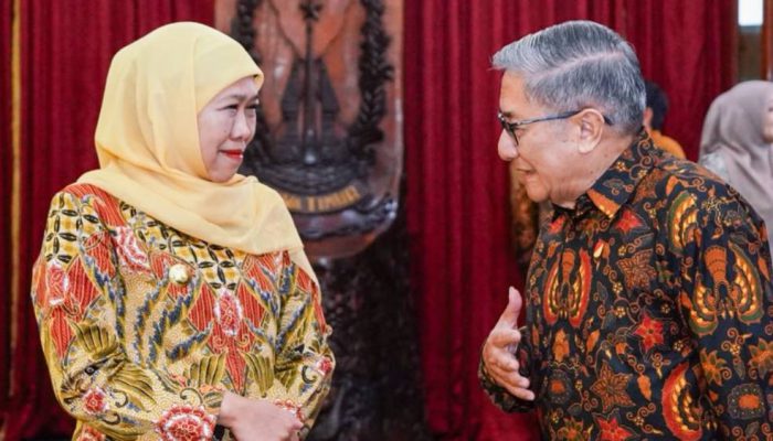 Gubernur Khofifah Terima Putra Bung Tomo, Dukung Besar Wisata Edukasi Taman Perdamaian Dunia Soerjo Modjopahit