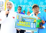 Gubernur Khofifah Ajak Masyarakat Semarakkan Tahun Baru Islam 1448 H Lewat Jalan Sehat di Masjid Al Akbar Surabaya