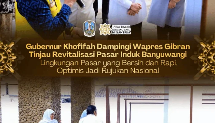 Gubernur Khofifah dan Wapres Gibran Tinjau Pasar Induk Banyuwangi, Revitalisasi Diyakini Tingkatkan Kesejahteraan Pedagang