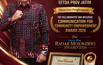 Biro Adpim Jatim Raih Jawa Pos Radar Mojokerto Awards 2026, Komunikasi Publik Kolaboratif Jadi Penggerak Keterlibatan Masyarakat