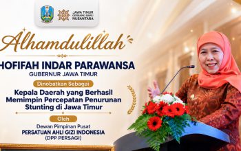 Berhasil Turunkan Prevalensi Stunting Jatim Hingga 14,7 Persen: Gubernur Khofifah Terima Penghargaan dari Persatuan Ahli Gizi Indonesia