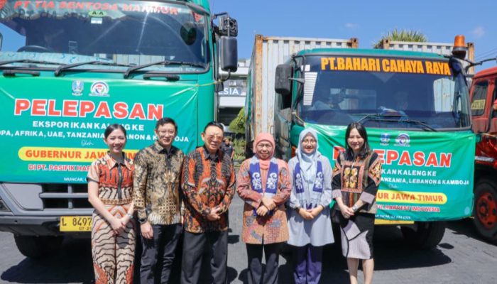 Gubernur Khofifah Lepas Ekspor 405 Ton Ikan Kaleng PT Pacific Harvest Indonesia: Bukti Kepercayaan Pasar Global Terjaga.