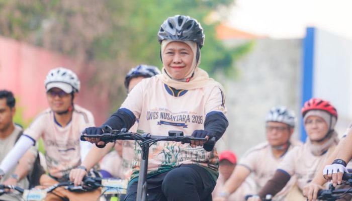 Gubernur Khofifah Lepas Gowes Nusantara 2026 HUT ke-73 Bank Indonesia, Dorong Budaya Hidup Sehat