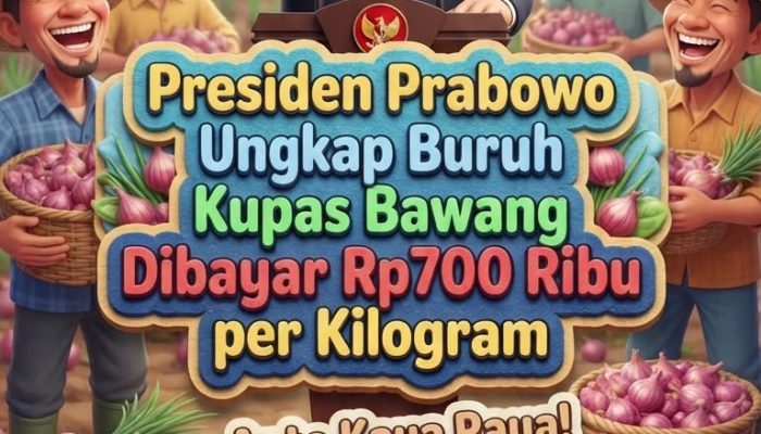 Prabowo Ungkap Buruh Kupas Bawang Dibayar Rp700 Ribu per Kilogram, Segini Harga Bawang Kupas di Pasaran