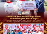 Gubernur Khofifah Berangkatkan Tim Bakti Negeri Anak Bangsa, Berbagi Kebahagiaan untuk Keluarga Pahlawan dan Perintis Kemerdekaan