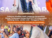 Gubernur Khofifah Hadir Langsung Menguatkan Warga Terdampak Gempa Bumi NTT di Pengungsian Benteng Jawa, Lamba Leda – Manggarai Timur