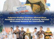 Gubernur Khofifah Salurkan Afirmasi Biaya Pendidikan untuk 112 Murid di Jombang, Apresiasi 193 Prestasi Nasional dan Internasional