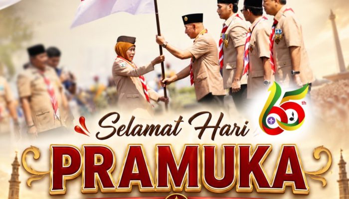 Peringatan Hari Pramuka Ke-65, Gubernur Khofifah Ajak Pramuka Jatim Jadi Penggerak Swasembada Pangan