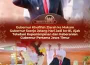 Gubernur Khofifah Pimpin Ziarah ke Makam Gubernur Soerjo Jelang Hari Jadi ke-81, Ajak Teladani Kepemimpinan dan Keberanian Gubernur Pertama Jawa Timur