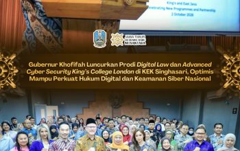 Gubernur Khofifah Luncurkan Prodi _Digital Law_ dan _Advanced Cyber Security_ King’s College London di KEK Singhasari