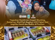 Tegaskan Komitmen Cegah Stunting, Gubernur Khofifah Bagikan Paket Gizi bagi Ibu Hamil dan Balita di Pacitan